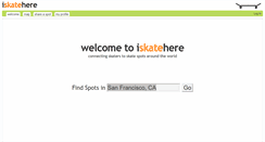 Desktop Screenshot of iskatehere.com
